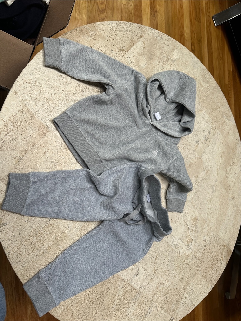 GAP Kids Light Gray Sweatpants & Hoodie Set